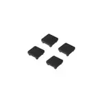 Chapeau goodhome neva anthracite 7, 5 x 7, 5 cm (lot de 4)