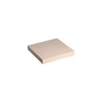 Chapeau de pilier plat blanc 40 x 40 cm Chapeau de pilier plat blanc 40 x 40 cm