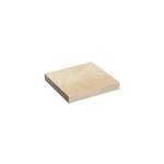 Chapeau plat en béton coloris sable 40x40x6cm Chapeau plat en béton coloris sable 40x40x6cm