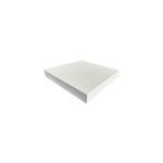 Chapeau plat de pilier en ciment lissé blanc effet granit de marbre 43x43 cm Chapeau plat de pilier en ciment lissé blanc effet granit de marbre 43x43 cm
