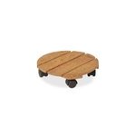 Chariot porte plantes en bois bopha ø60 cm Chariot porte plantes en bois bopha ø60 cm