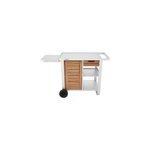 Chariot woody pour plancha 2 et 3 brleurs acier