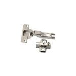 Charnière invisible key hole acier nickelé pour porte à recouvrement diall Ø26 mm 92°, lot de 2 Charnière invisible key hole acier nickelé pour porte à recouvrement diall Ø26 mm 92°, lot de 2