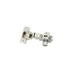 Charnière invisible slide - on acier nickelé pour porte à recouvrement diall Ø35 mm 110°, lot de 2 Charnière invisible slide - on acier nickelé pour porte à recouvrement diall Ø35 mm 110°, lot de 2