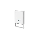 Chauffage d'appoint soufflant mural goodhome araxes blanc 2000w