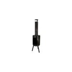 Chauffage de terrasse rond noir en acier 154cm esschert design