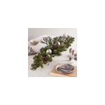 Chemin de table vgtal de nol argent 120 cm