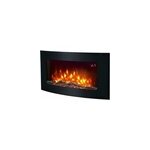 Cheminée électrique effet flamme 2000w noir Cheminée électrique effet flamme 2000w noir