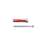 Cheville bi - mati�re avec vis fischer duopower pour mat�riaux de construction 12x60 mm, 2 pi�ces