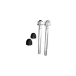 Cheville pour sol prestio bton avec capuchon noir kordo, lot de 2
