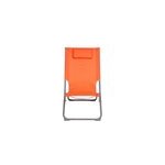 Chilienne en mtal et toile curacao orange