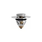 Clapet clic clac chrome pour bonde de lavabo et vasque, mtk