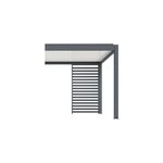 Claustra pour pergola autoportante proloisirs 4m de c�t� graphite