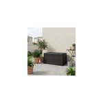 Coffre de jardin 500 l, l. 121 x h. 67 x p. 76 cm, gris anthracite, eda maxi serena