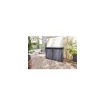 Coffre de jardin r�sine 2020 l, l. 190, 5 x h. 132, 5 x p. 109, 3 cm, gris anthracite, keter cortina