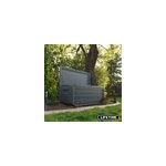Coffre de jardin poly�thyl�ne 514 l, l. 147, 1 x p. 72 x h. 64, 5 cm, gris anthracite, lifetime 60444 ...