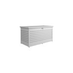 Coffre de jardin mtal biohort t160high argent 830l