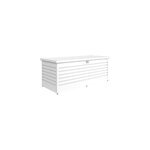 Coffre de jardin mtal biohort t180 blanc 800l