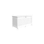Coffre de jardin mtal biohort t160high gris blanc 830l