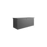 Coffre de jardin mtal biohort t200 gris fonc 1050l