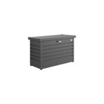 Coffre de jardin mtal biohort t100 gris fonc 195l