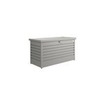 Coffre de jardin mtal biohort t130 gris quartz 460l