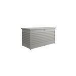 Coffre de jardin mtal biohort t160high gris quartz 830l