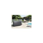 Coffre de jardin mtal biohort t130 gris fonc 460l