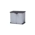 Coffre de jardin sio max en rsine - keter - noir et gris - 1200 litres