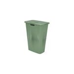 Coffre  linge vert 40l en polypropylne, sundis pixel slim