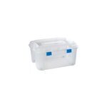 Coffre de rangement en plastique transparent curver totem 140 l Coffre de rangement en plastique transparent curver totem 140 l