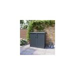 Coffre de rangement rsine catria gris granit 775l