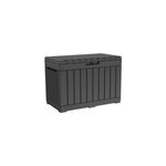 Coffre de rangement en résine kentwood coloris gris anthracite 190l keter Coffre de rangement en résine kentwood coloris gris anthracite 190l keter