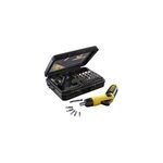 Coffret de vissage 25 pices stanley avec tournevis et embouts ph, pz, t, hex, carr
