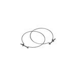 Collier aldes  100 mm pour raccord conduit souple, lot de 2