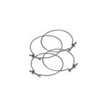 Collier aldes  80 mm pour raccord conduit souple, lot de 4