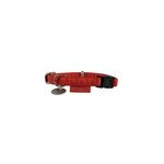 Collier rglable mc leather 25mm rouge