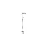 Colonne de bain / douche thermostatique avec pommeau + douchette 2 jets + flexible + barre rglable, ...