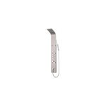 Colonne de douche hydromassante mcanique avec pommeau + douchette 1 jet + flexible, gris inox, edouard ...