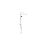 Colonne de douche sans robinetterie avec pommeau + douchette 1 jet + flexible + barre rglable grohe ...