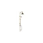 Colonne de douche sans robinetterie avec pommeau + douchette 1 jet + flexible + barre rglable, vieux ...
