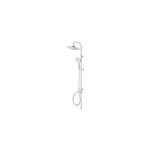 Colonne de douche sans robinetterie avec pommeau + douchette 3 jets + flexible + barre rglable chrome ...