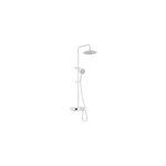 Colonne de douche thermostatique blanche, edouard rousseau ekogest