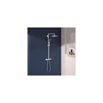 Colonne de douche thermostatique chrome h. 112 cm, grohe vitalio turbostat