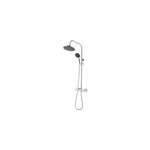 Colonne de douche thermostatique effet chrom� avec douchette et pommeau, cooke & lewis lidia