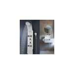 Colonne de douche thermostatique hydromassante 4 buses avec tablette, pomme de tête, douchette 3 jets ... Colonne de douche thermostatique hydromassante 4 buses avec tablette, pomme de tête, douchette 3 jets ...