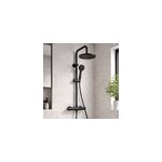 Colonne de douche thermostatique noir target essebagno
