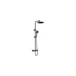 Colonne de douche thermostatique noire, edouard rousseau hoop Colonne de douche thermostatique noire, edouard rousseau hoop