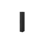 Colonne meuble tv noir avec 3 portes goodhome atomia h. 187 x l. 37 x p. 35 cm