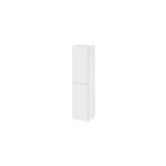 Colonne de salle de bains blanc mat 2 portes l. 40 x h. 160 x p. 36 cm levanna